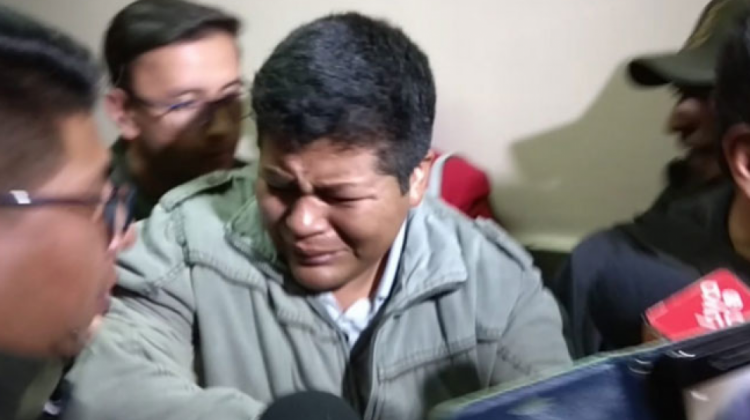 El dirigente de Adepcoca, Franclin Gutiérrez, está detenido desde hace casi tres meses. Foto de archivo: ANF.