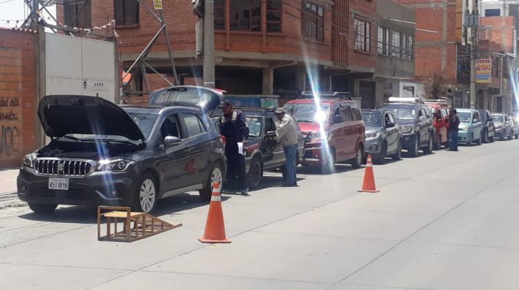 Inspección Técnica Vehicular en El Alto . Foto: RTP