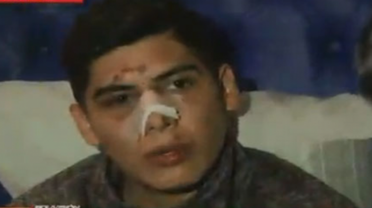 Fabián Pérez es el joven que agredió a un policía el pasado domingo. Foto: Bolivisión.