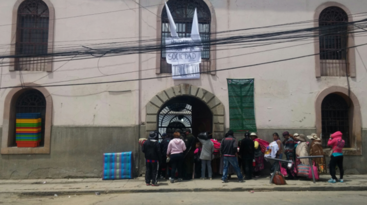 Frontis del penal de San Pedro de La Paz. Foto: ANF