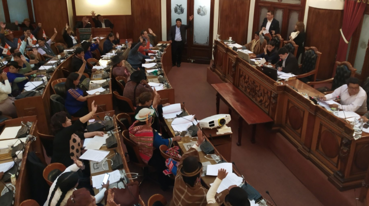 La sesión de la ALP. Foto: Diputados.