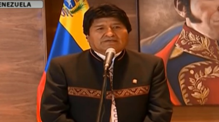 Presidente Evo Morales. Foto: captura de pantalla