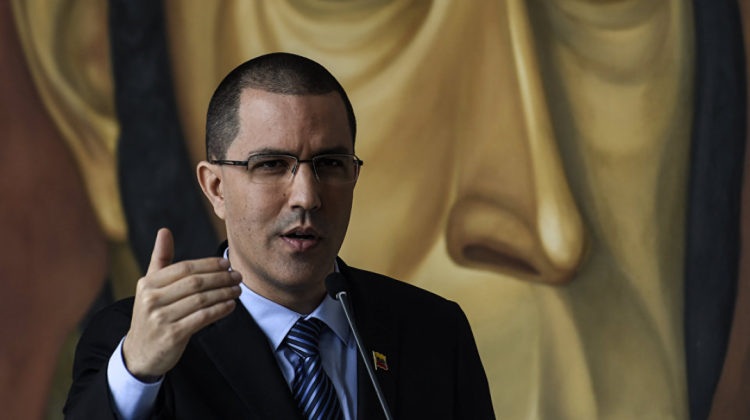 Canciller de Venezuela, Jorge Arreaza. Foto: AFP