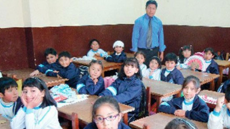 Estudiantes en clases. Foto de archivo: El Potosí.