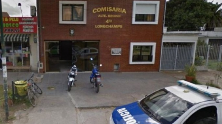 Comisaría de la localidad bonaerense Longchamps, en Argentina. Foto: Internet.