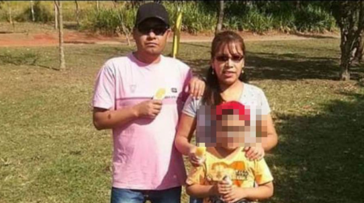 Los tres miembros de la familia boliviana que fueron encontrados mutilados en Brasil, el martes. Foto: Policía Civil de Brasil