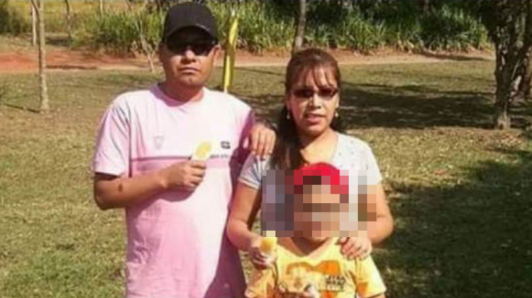 La familia boliviana asesinada en Brasil. Foto: RRSS.