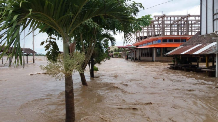 Inundación en Rurrenabaque. Foto: Yerko Núñez