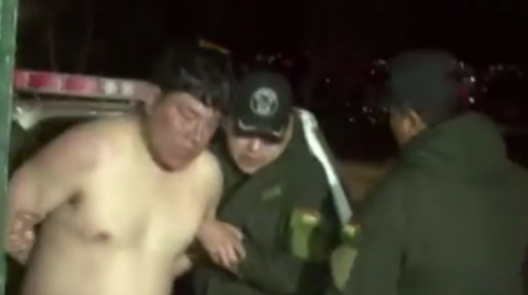 El legislador cuando fue arrestado. Foto: Captura de pantalla archivo