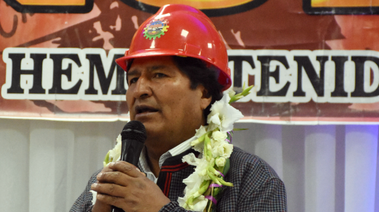 Presidente Evo Morales. Foto: Abi