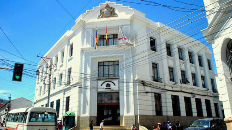 Sede de la Fiscalía General del Estado en Sucre. Foto: RTP