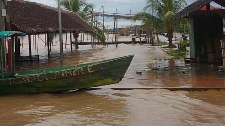 Inundaciones en el Beni. Foto: Yerko Nuñez/Facebook.