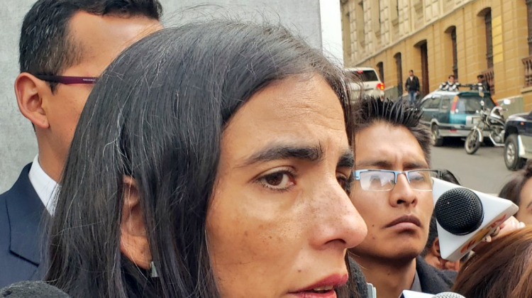 La ministra de Salud, Gabriela Montaño. Foto: Bolivia Tv