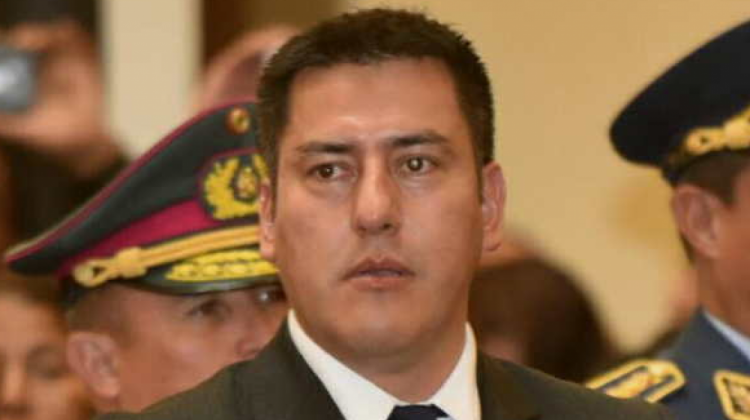 El ministro de Defensa, Javier Zavaleta. Foto: ABI.