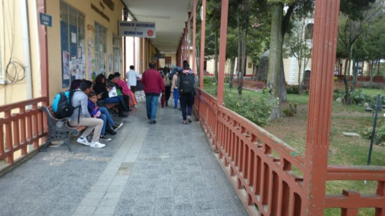 Pasillos del Hospital de Clínicas de La Paz. Foto: ANF