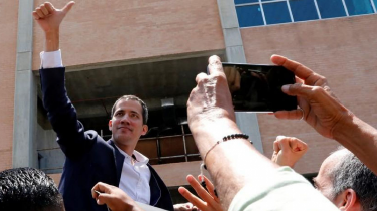 Juan Guaidó llega a Venezuela. Foto: Reuters