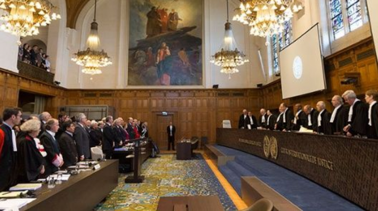 El juicio de la demanda marítima en La Haya. Foto: Archivo