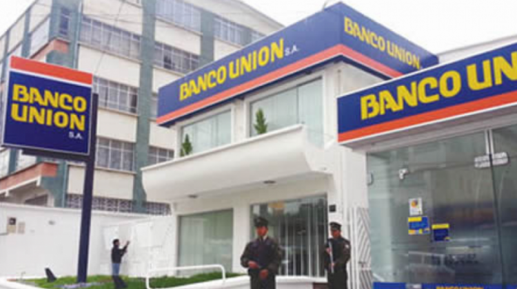 Frontis del Banco Unión. Foto: archivo/ANF