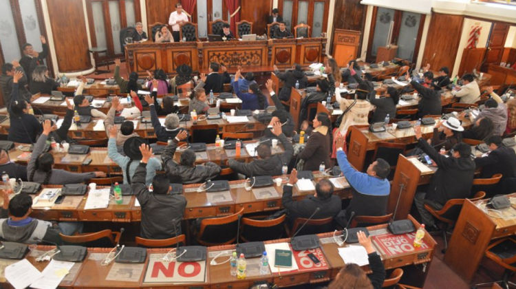 La Cámara de Diputados en el pleno aprueba proyecto de ley. Foto: Diputados.