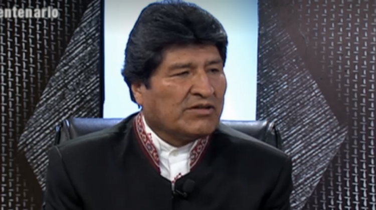 El presidente Evo Morales. Foto: Bolivia TV