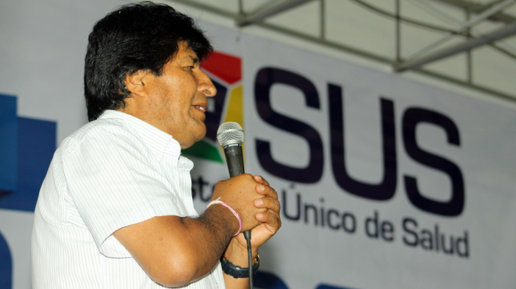 El presidente Evo Morales.  Foto: ABI