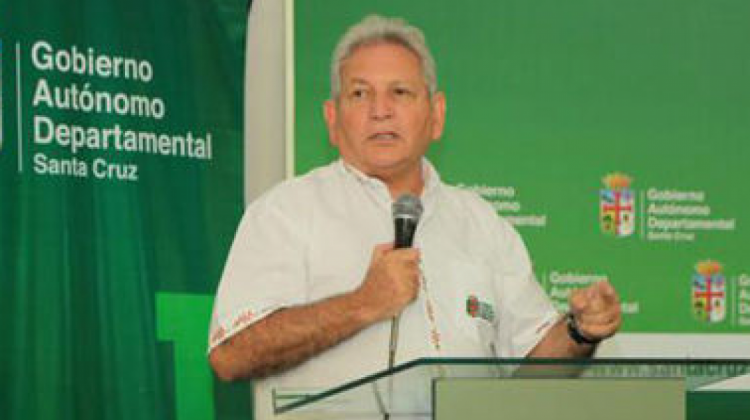 El gobernador de Santa Cruz, Rubén Costas. Foto: Gobernación de Santa Cruz