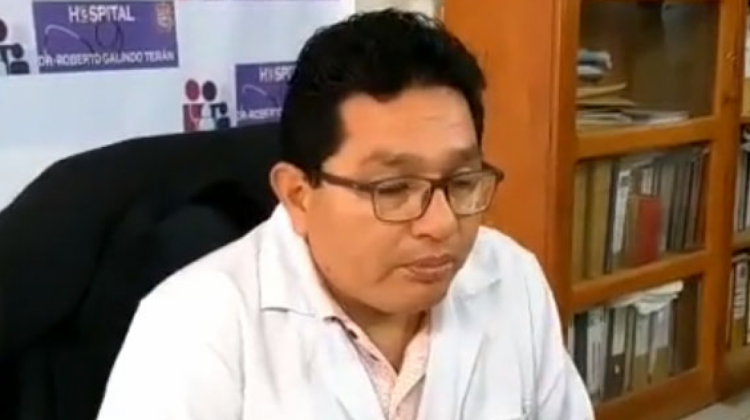 Erwin Escalante, director del hospital Roberto Galindo en Cobija. Foto: Captura video