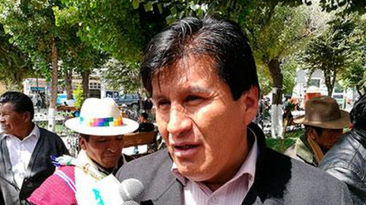 El alcalde del municipio orureño de Caracollo, Juan Chino Salinas.  Foto: La Patria