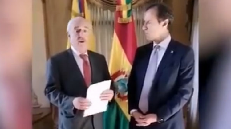 Andrés Pastrana y Jorge Quiroga. Foto: Captura de video