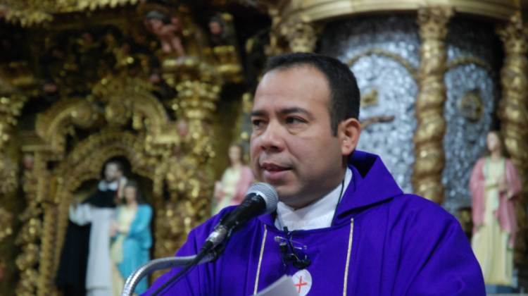 El secretario para la Pastoral en la Conferencia Episcopal Boliviana, padre Ben Hur Soto. Foto: CEB