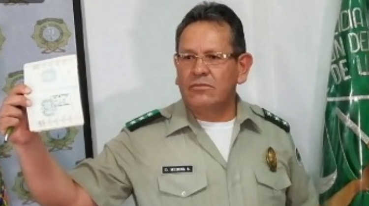 El exdirector de la FELCC de Santa Cruz, coronel Gonzalo Medina. Foto ilustrativa: captura de pantalla