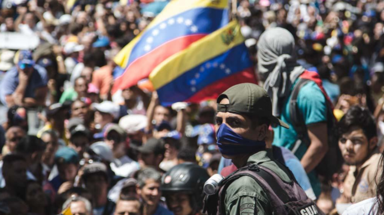 La tensión en Venezuela se ha mantenido durante toda la jornada. Foto: Twitter