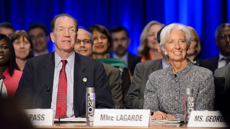 Representantes del Grupo Banco Mundial y Fondo Monetario Internacional Foto: BM