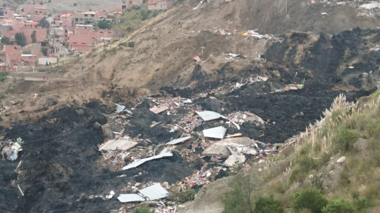 Así quedó el sector de Inmaculada Concepción de Bajo LLojeta, a la altura de la avenida Libertad. Foto: ANF.