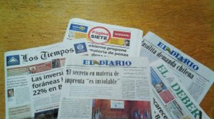 Medios escritos del país (Foto: El Diario)