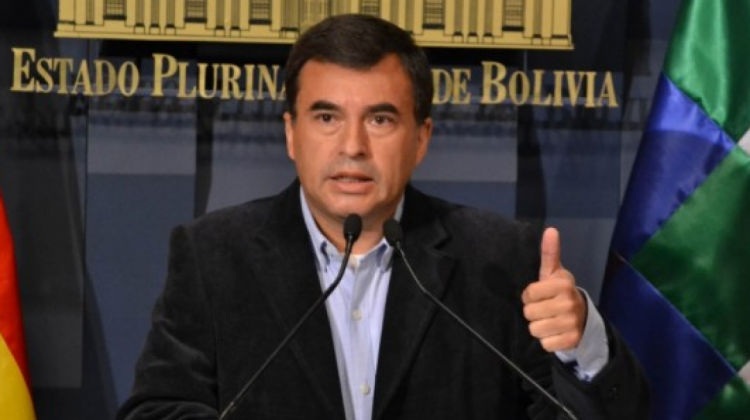 Ministro de la Presidencia, Ramón Quintana. Foto ANF