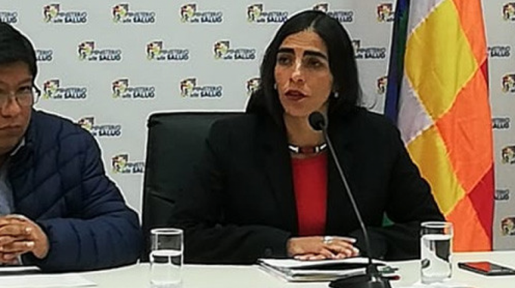 Ministra de Salud, Gabriela Montaño (Foto: Erbol)