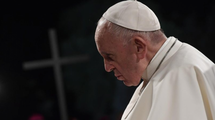 El Papa Fransisco en la celebración del Via Crucis, en Roma (Foto: Vatican News)
