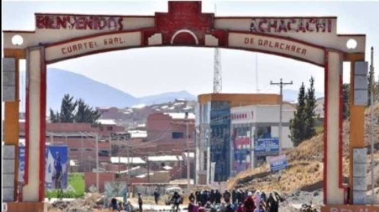 El municipio de Achacachi  Foto: Hoy Bolivia