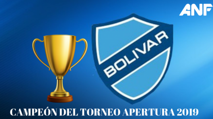 Bolívar se coronó del Torneo Apertura 2019.