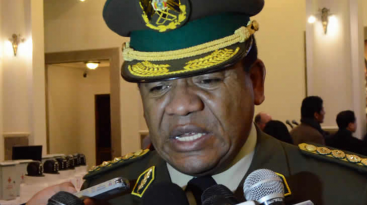 El excomandante general de la Policía, Abel de la Barra. Foto: archivo/EABolivia