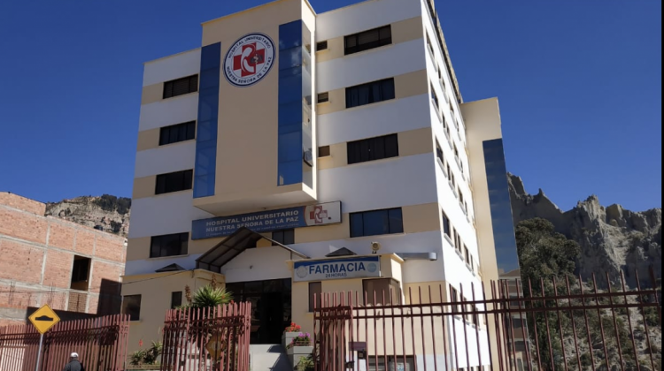 Fachada del Hospital Universitario Nuestra Señora de La Paz. Foto: Defensoría del Pueblo.