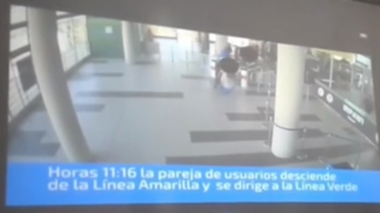 Registro de las cámaras de Mi Teleférico. Foto: Captura de video de Mi Teleférico.