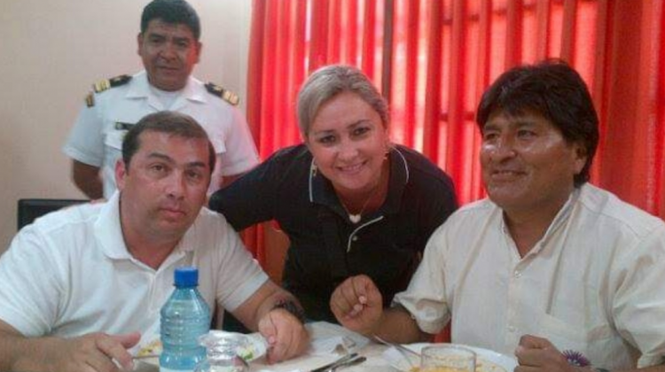 Al centro, Mayerling Castedo, acusada de narcotráfico. Foto: RRSS