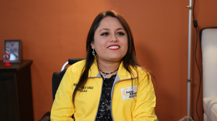 Nueva presidenta del Concejo Municipal, Andrea Cornejo. Foto: GAMLP