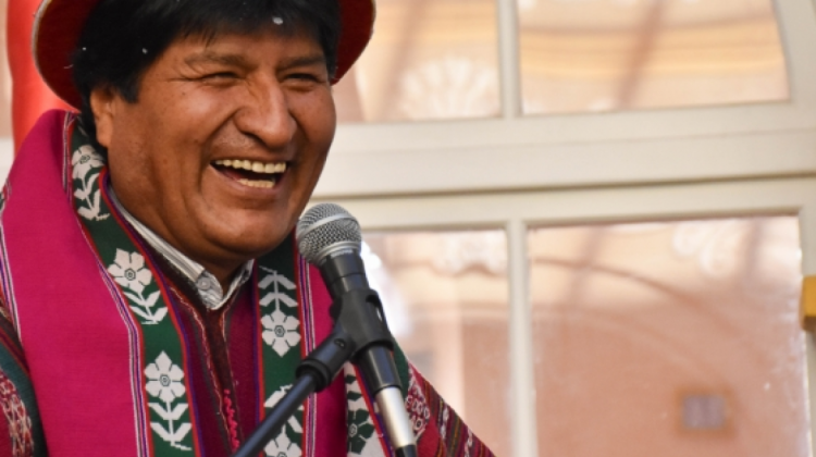 El presidente Evo Morales. Foto: ABI.