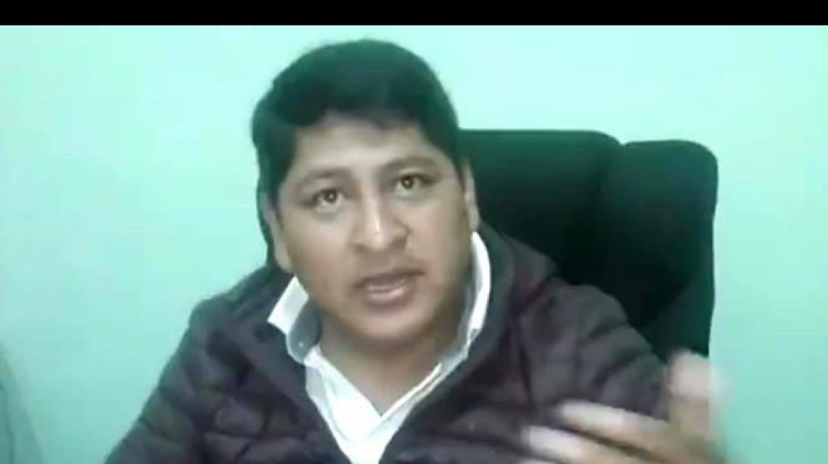 El representante legal de Adepcoca, Sergio Pampa. Foto: Los Tiempos