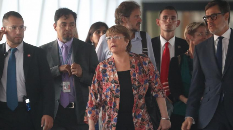 Michel Bachelet a su llegada a Venezuela. Foto: El Tiempo
