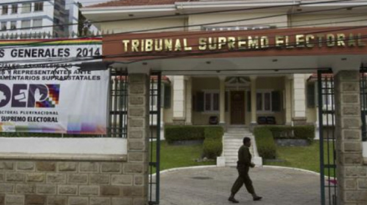 El Tribunal Supremo Electoral en La Paz. Foto: Archivo