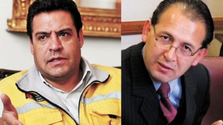 El alcalde Luis Revilla y el exalcalde Omar Rocha.